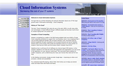 Desktop Screenshot of cloudinformationsystems.com