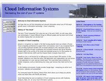 Tablet Screenshot of cloudinformationsystems.com